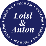 Logo von Loisl und Anton in blau.